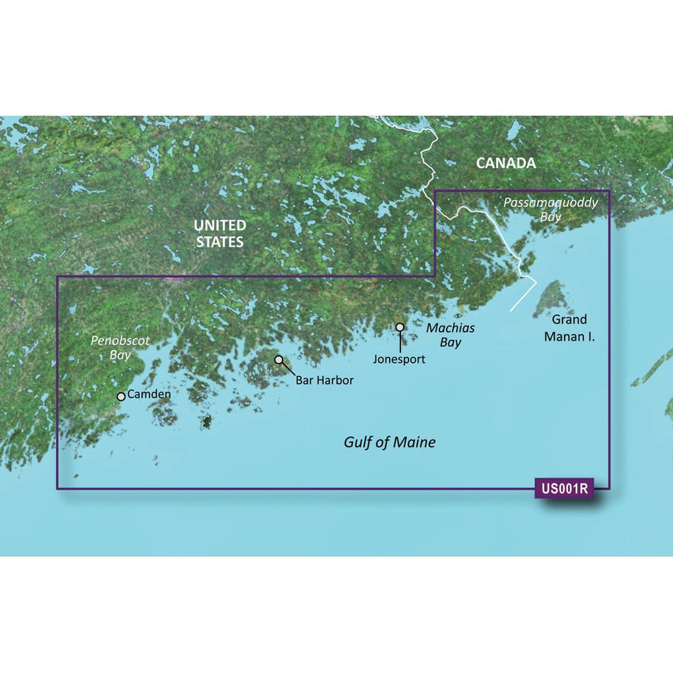 Garmin BlueChart g3 Vision HD - VUS001R - North Maine - microSD/SD - Get Tight Gear
