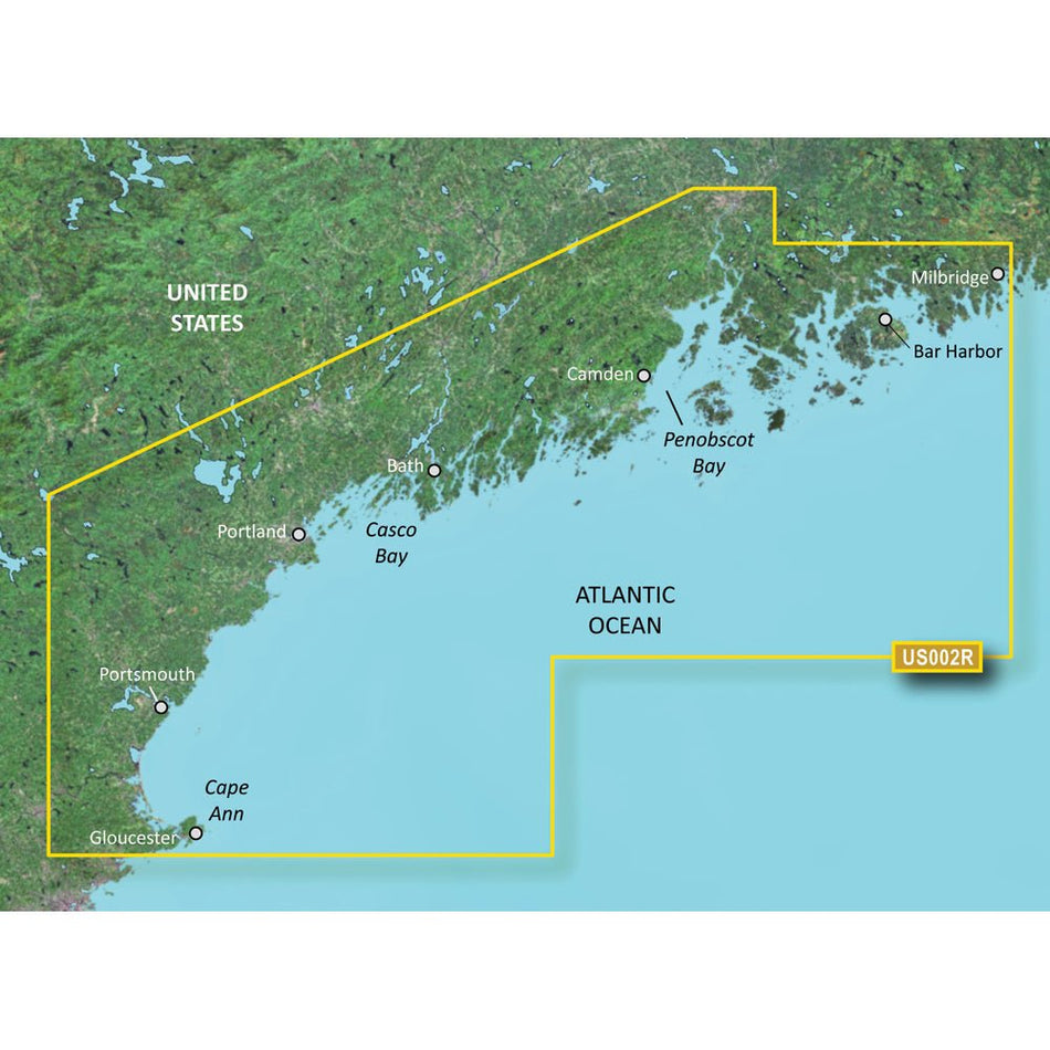 Garmin BlueChart g3 Vision HD - VUS002R - South Maine - microSD/SD - Get Tight Gear