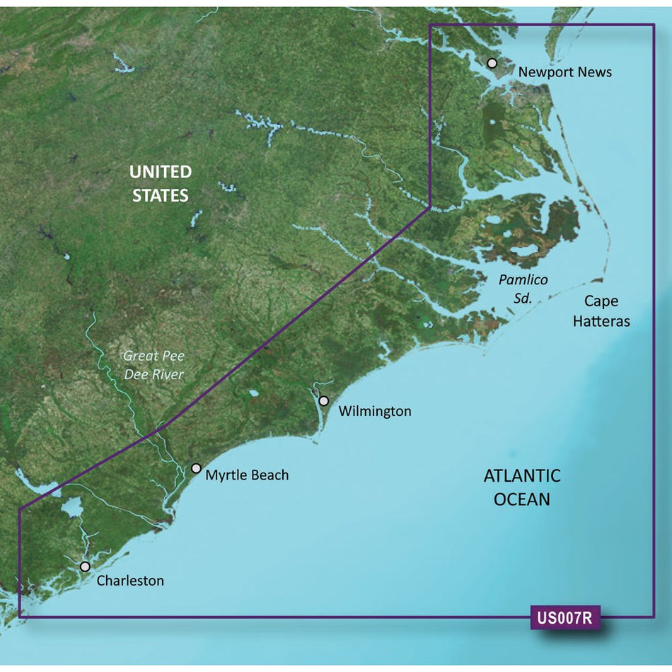 Garmin BlueChart g3 Vision HD - VUS007R - Norfolk - Charleston - microSD/SD - Get Tight Gear