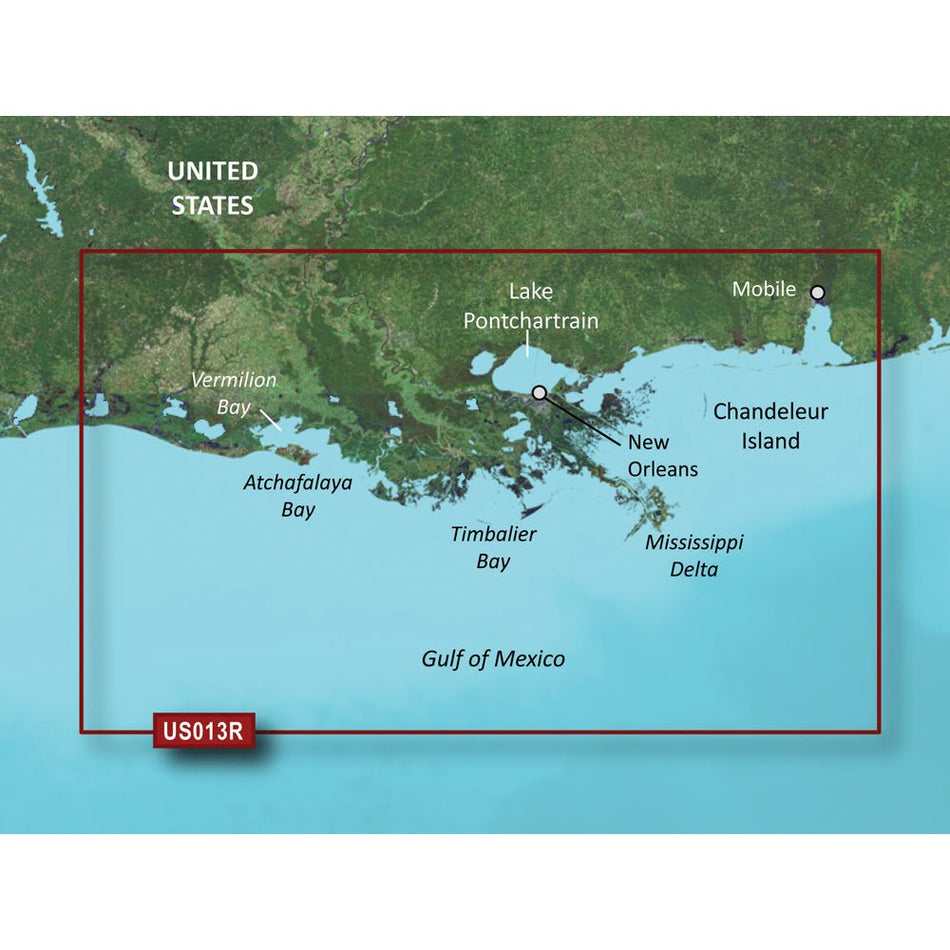 Garmin BlueChart g3 Vision HD - VUS013R - Mobile - Lake Charles - microSD/SD - Get Tight Gear