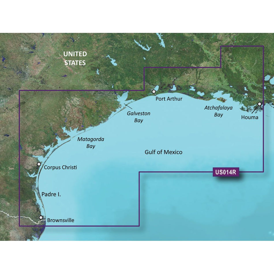 Garmin BlueChart g3 Vision HD - VUS014R - Morgan City to Brownsville - microSD/SD - Get Tight Gear