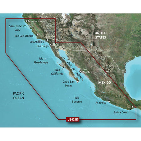 Garmin BlueChart g3 Vision HD - VUS021R - California - Mexico - microSD/SD - Get Tight Gear