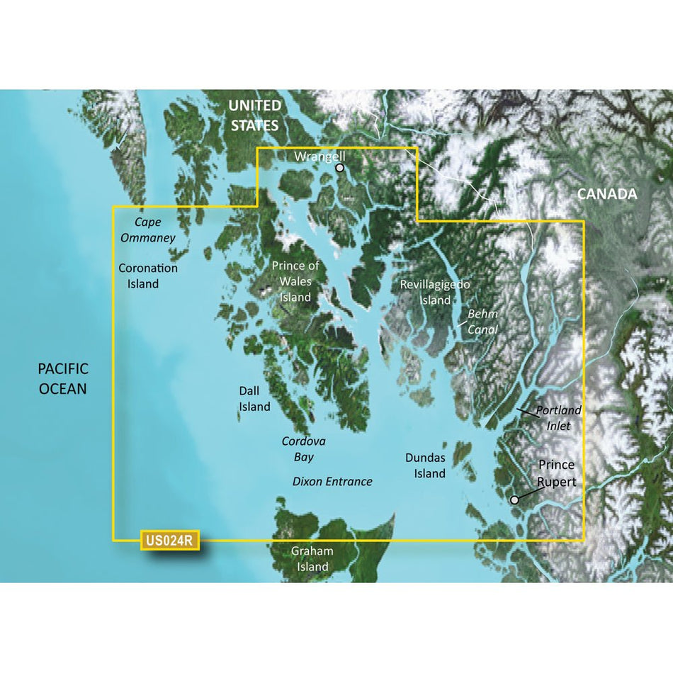 Garmin BlueChart g3 Vision HD - VUS024R - Wrangell - Dixon Entrance - microSD/SD - Get Tight Gear