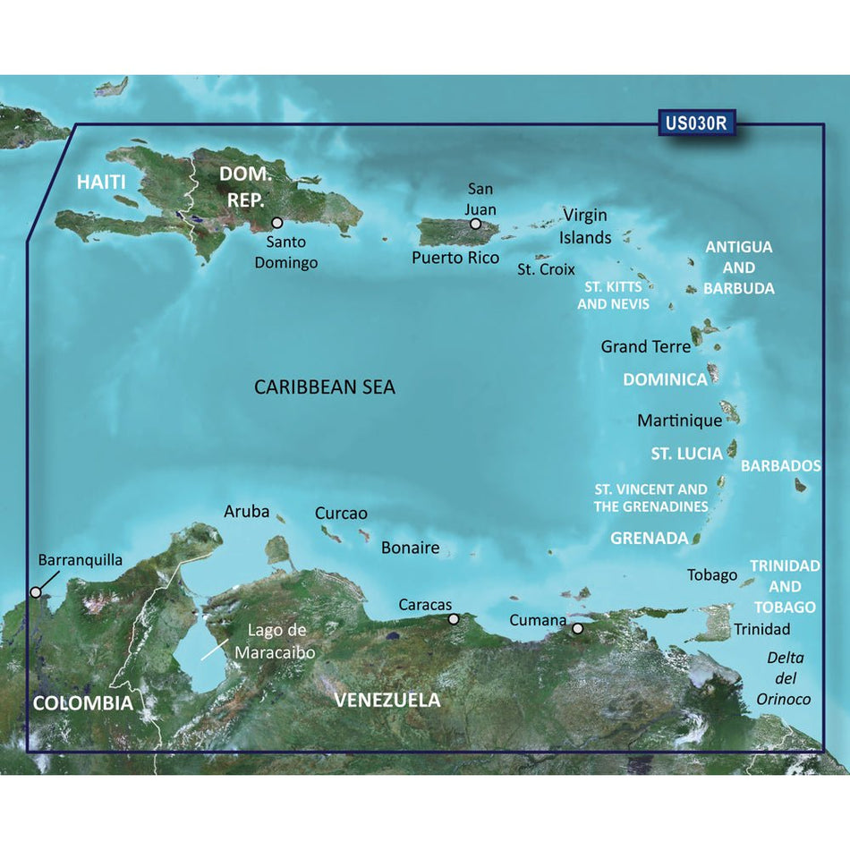 Garmin BlueChart g3 Vision HD - VUS030R - Southeast Caribbean - microSD/SD - Get Tight Gear