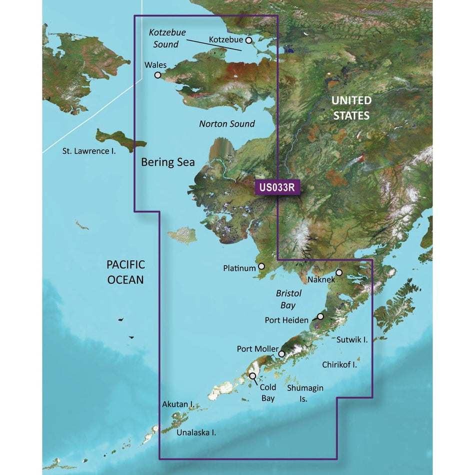 Garmin BlueChart g3 Vision HD - VUS033R - Bristol Bay - Kotzebue Snd. - microSD/SD - Get Tight Gear