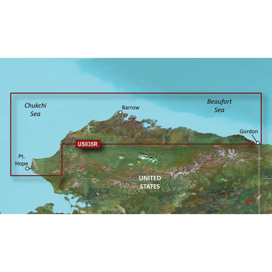 Garmin BlueChart g3 Vision HD - VUS035R - North Slope Alaska - microSD/SD - Get Tight Gear