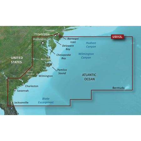 Garmin BlueChart g3 Vision HD - VUS512L - Mid - Atlantic - microSD/SD - Get Tight Gear