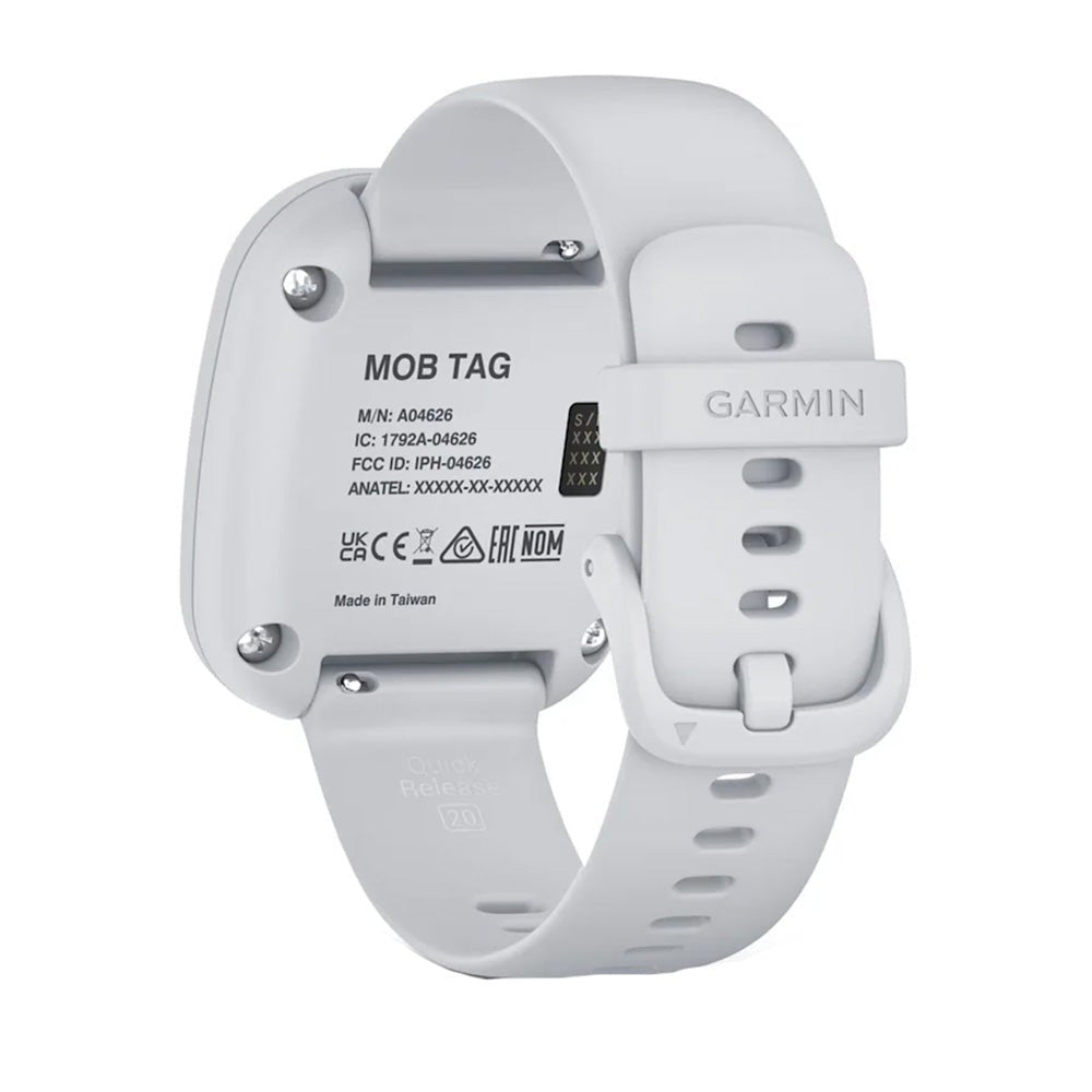 Garmin MOB Tag w/White Quick Release Band - Get Tight Gear