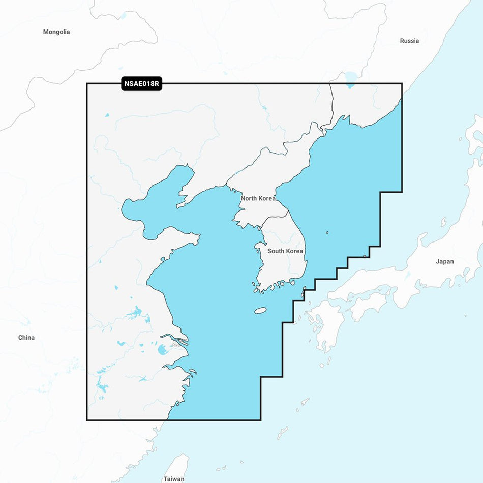 Garmin Navionics+ NSAE018R - Yellow Sea - Marine Chart - Get Tight Gear