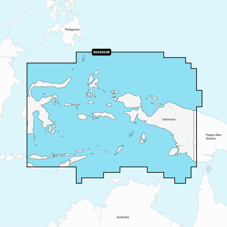 Garmin Navionics+ NSAE024R - Central West Papua & East Sulawesi - Marine Chart - Get Tight Gear