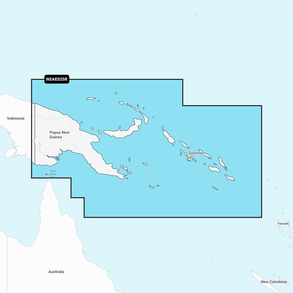 Garmin Navionics+ NSAE025R - Papua New Guinea & Solomon Islands - Marine Chart - Get Tight Gear