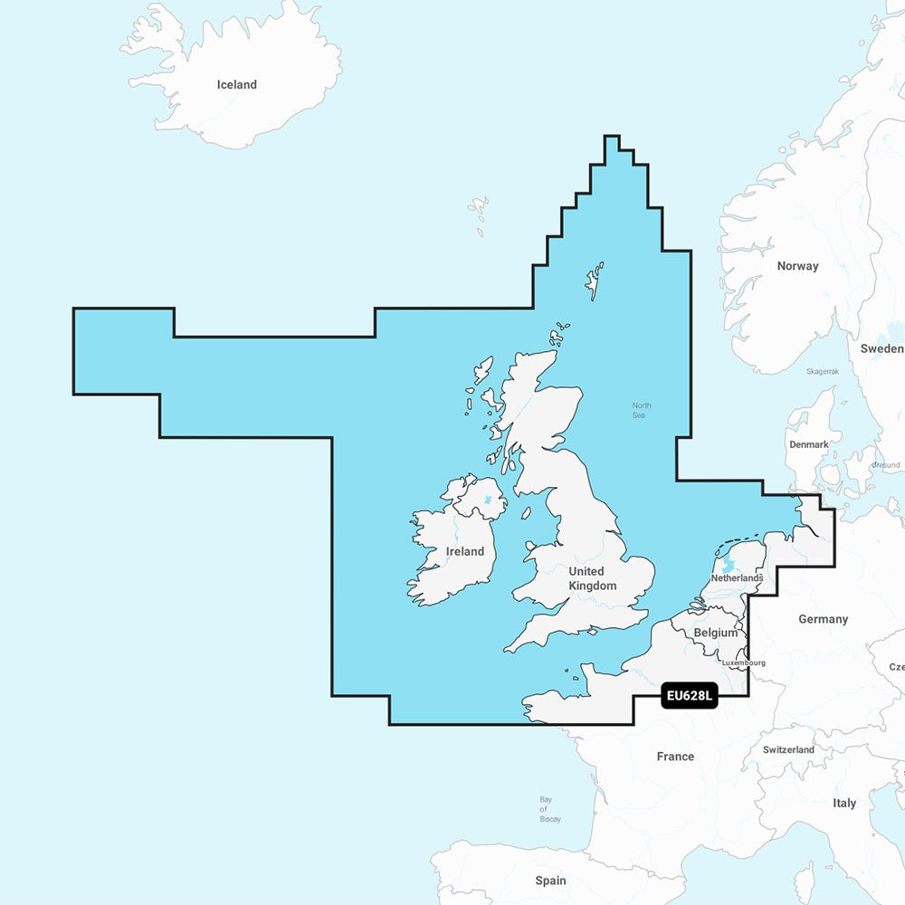 Garmin Navionics+ NSEU628L - U.K., Ireland & Holland - Marine Chart - Get Tight Gear