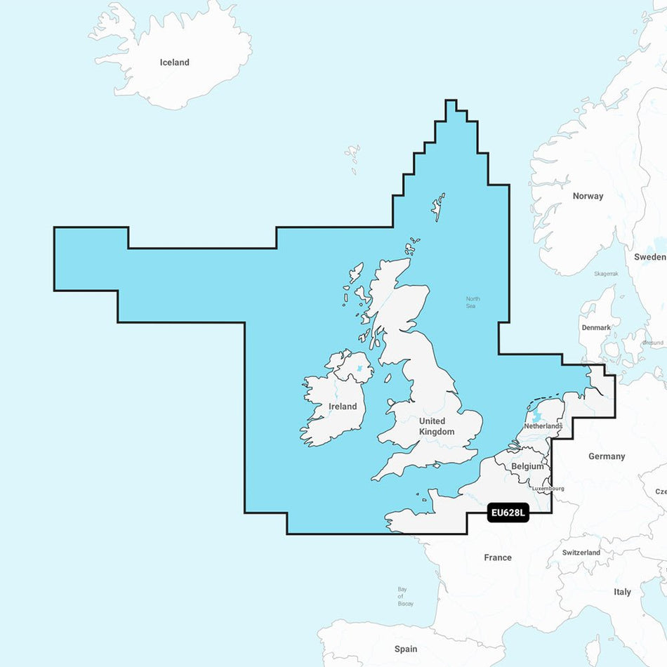 Garmin Navionics+ NSEU628L - U.K., Ireland & Holland - Marine Chart - Get Tight Gear