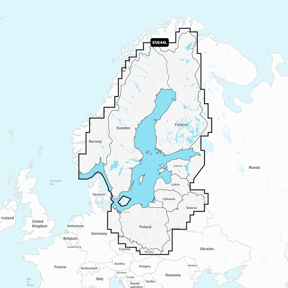 Garmin Navionics+ NSEU644L - Baltic Sea - Marine Chart - Get Tight Gear