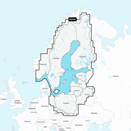 Garmin Navionics+ NSEU644L - Baltic Sea - Marine Chart - Get Tight Gear