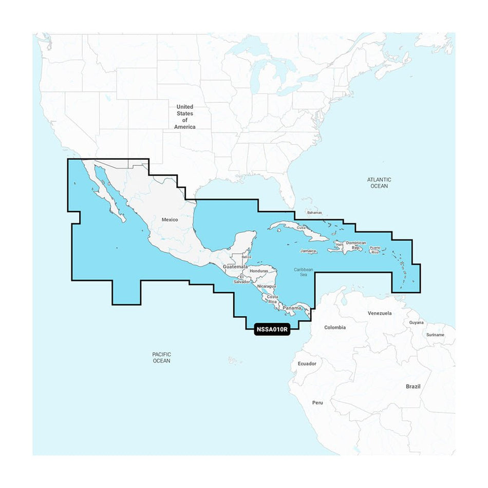 Garmin Navionics+ NSSA010R Central America & Caribbean - Get Tight Gear