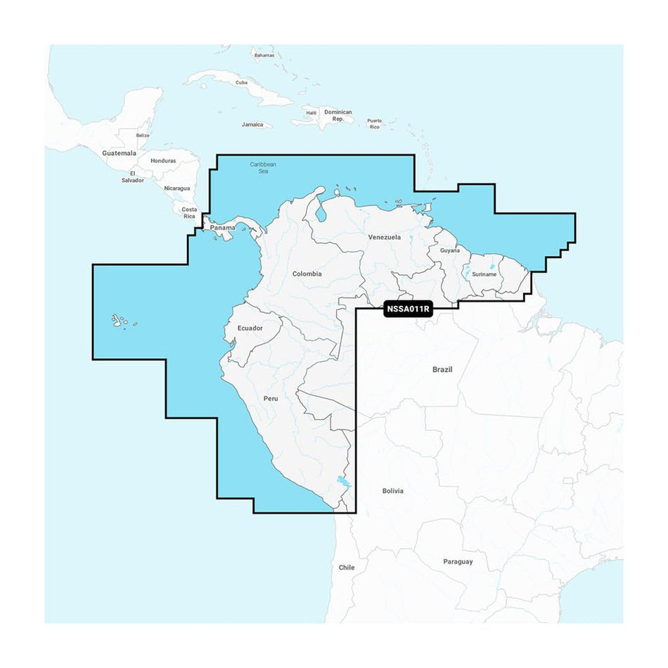 Garmin Navionics+ NSSA011R South America (North) - Get Tight Gear