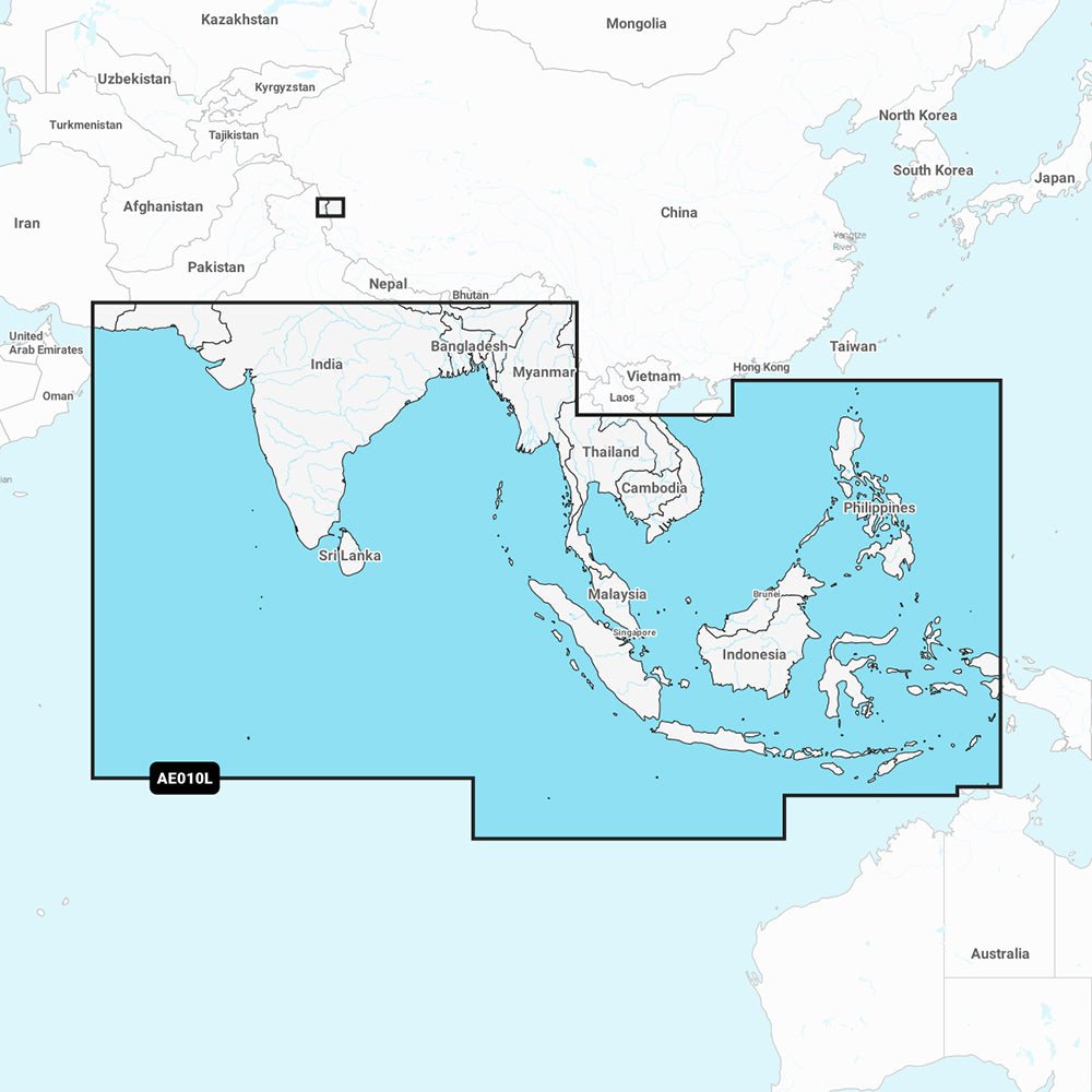 Garmin Navionics Vision+ NVAE010L - Indian Ocean & South China Sea - Marine Chart - Get Tight Gear