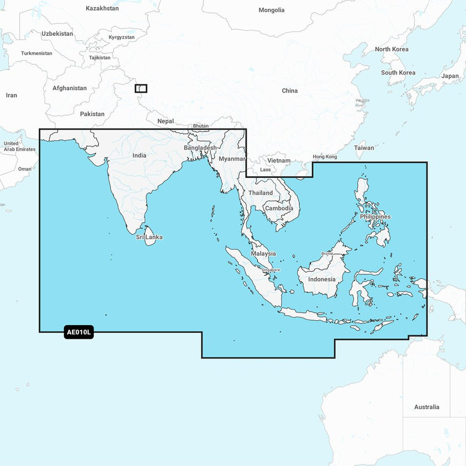 Garmin Navionics Vision+ NVAE010L - Indian Ocean & South China Sea - Marine Chart - Get Tight Gear