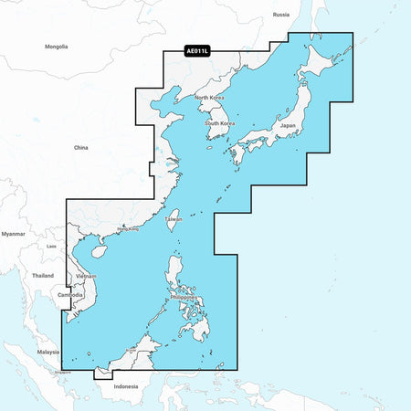 Garmin Navionics Vision+ NVAE011L - China Sea & Japan - Marine Chart - Get Tight Gear