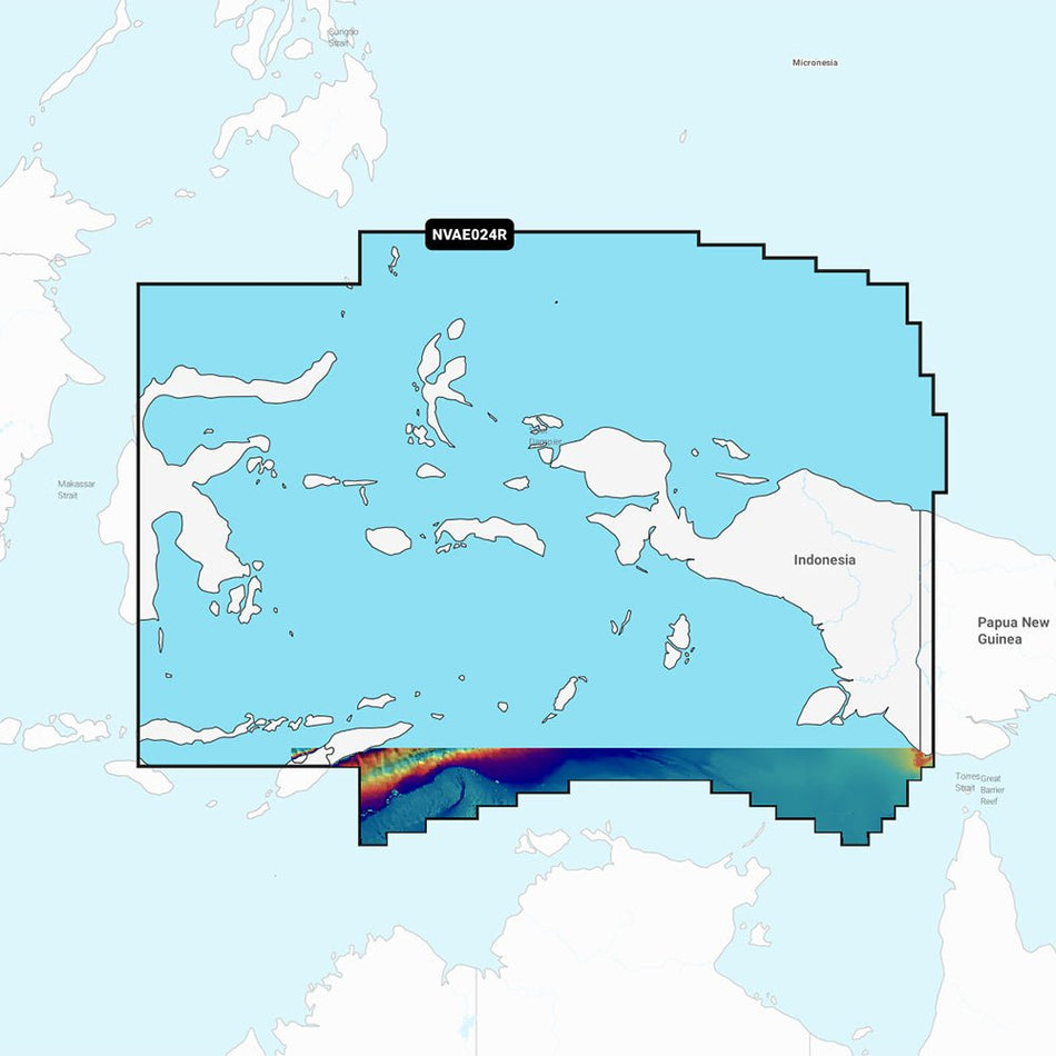Garmin Navionics Vision+ NVAE024R - Central West Papua & East Sulawesi - Marine Chart - Get Tight Gear