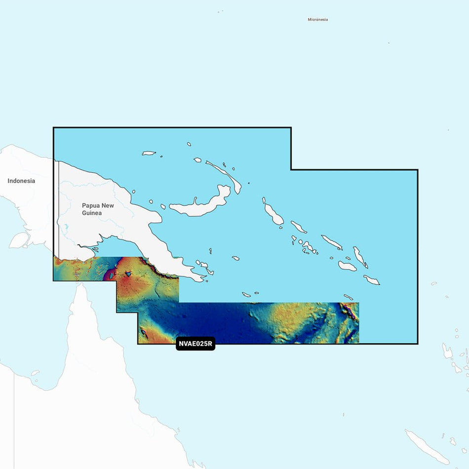 Garmin Navionics Vision+ NVAE025R - Papua New Guinea & Solomon Islands - Marine Chart - Get Tight Gear