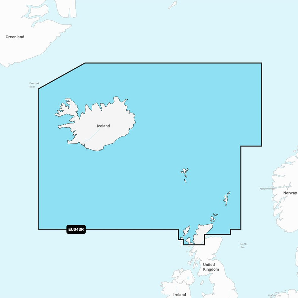 Garmin Navionics Vision+ NVEU043R - Iceland to Orkney - Marine Chart - Get Tight Gear