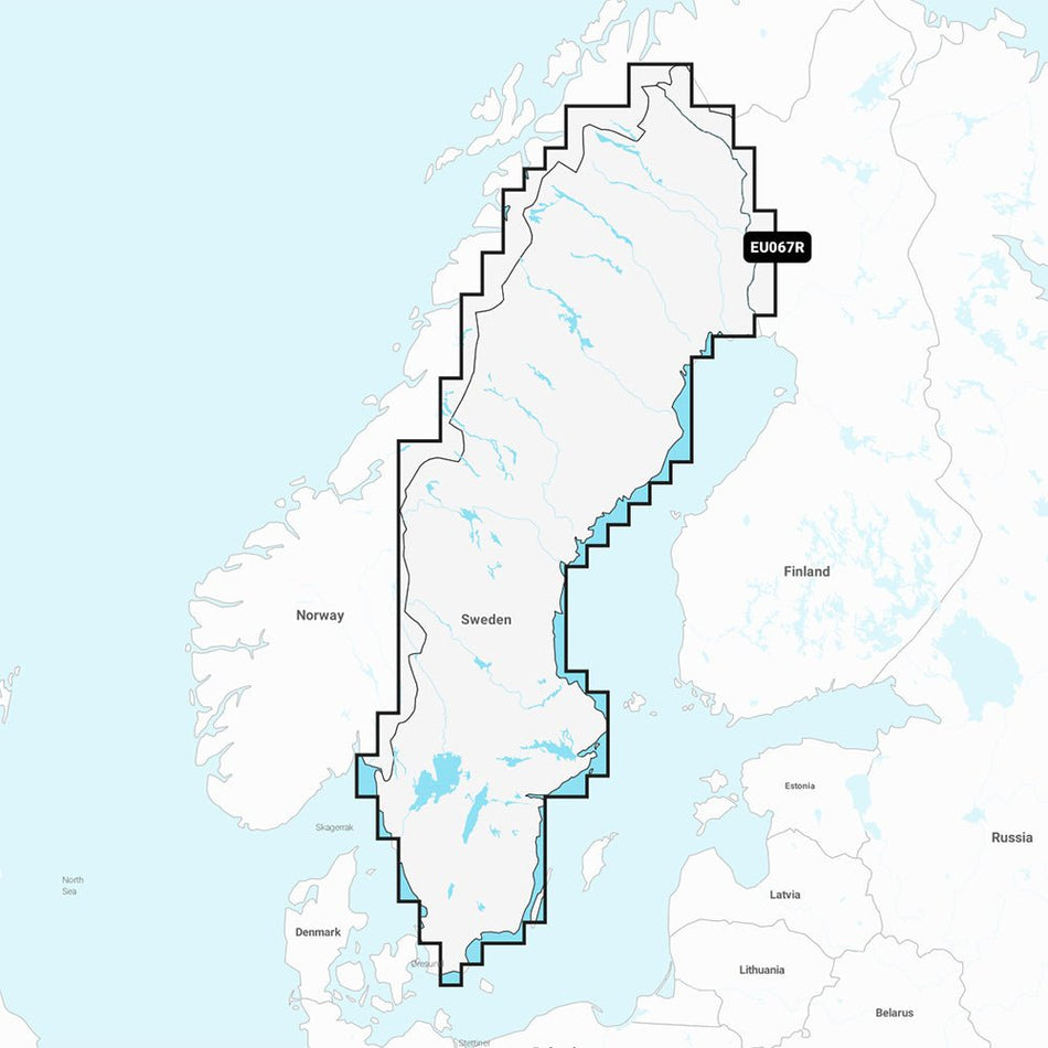 Garmin Navionics Vision+ NVEU067R - Sweden, Lakes & Rivers - Inland Marine Chart - Get Tight Gear