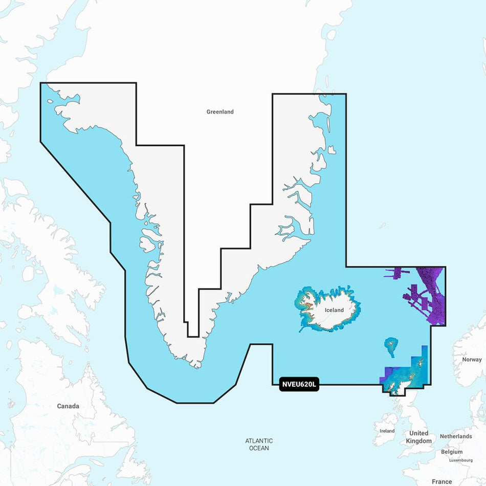 Garmin Navionics Vision+ NVEU620L Greenland & Iceland - Get Tight Gear