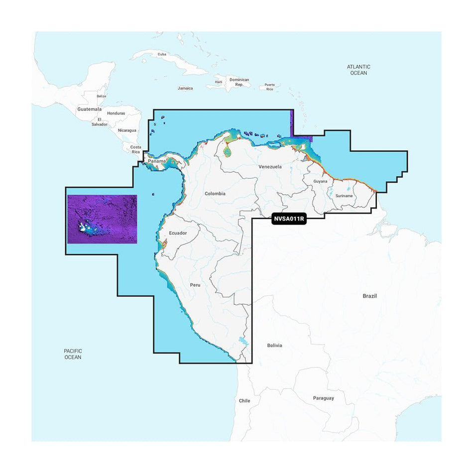 Garmin Navionics Vision+ NVSA011R South America (North) - Get Tight Gear