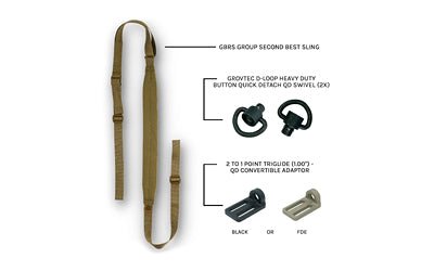 GBRS SECOND BEST SLING BUNDLE COYOTE - Get Tight Gear