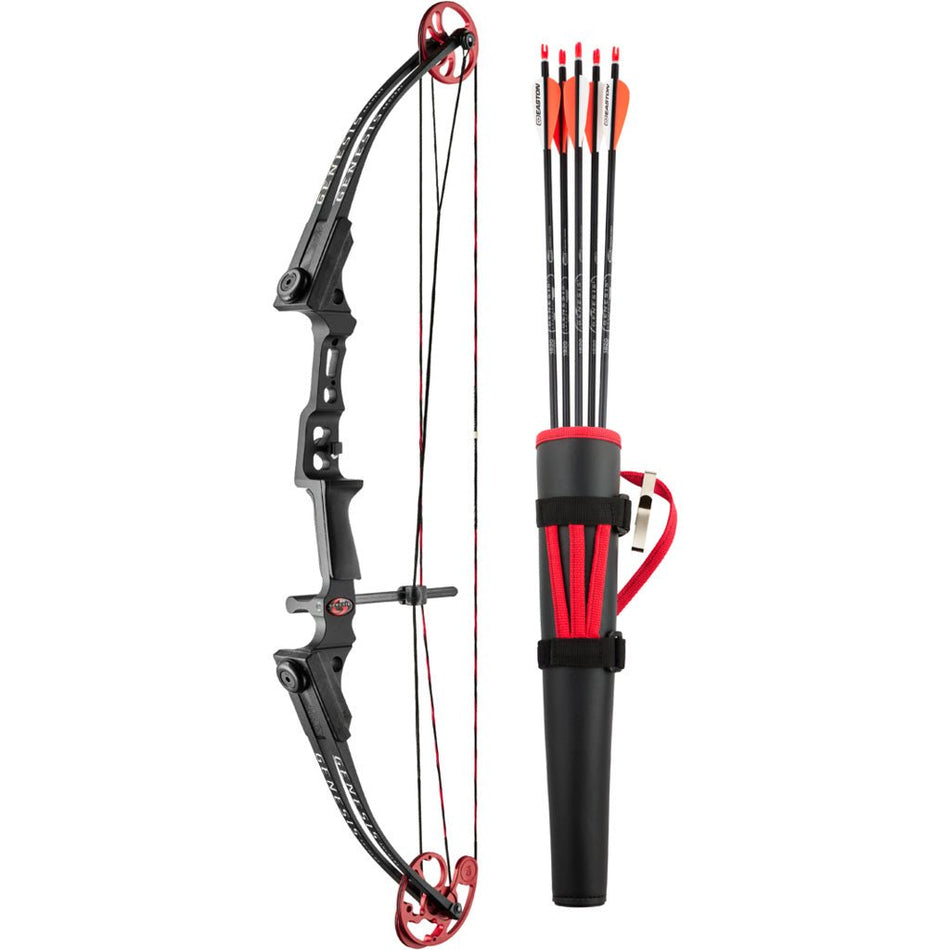 Genesis Mini Bow Set Black w/Red Cam RH - Get Tight Gear
