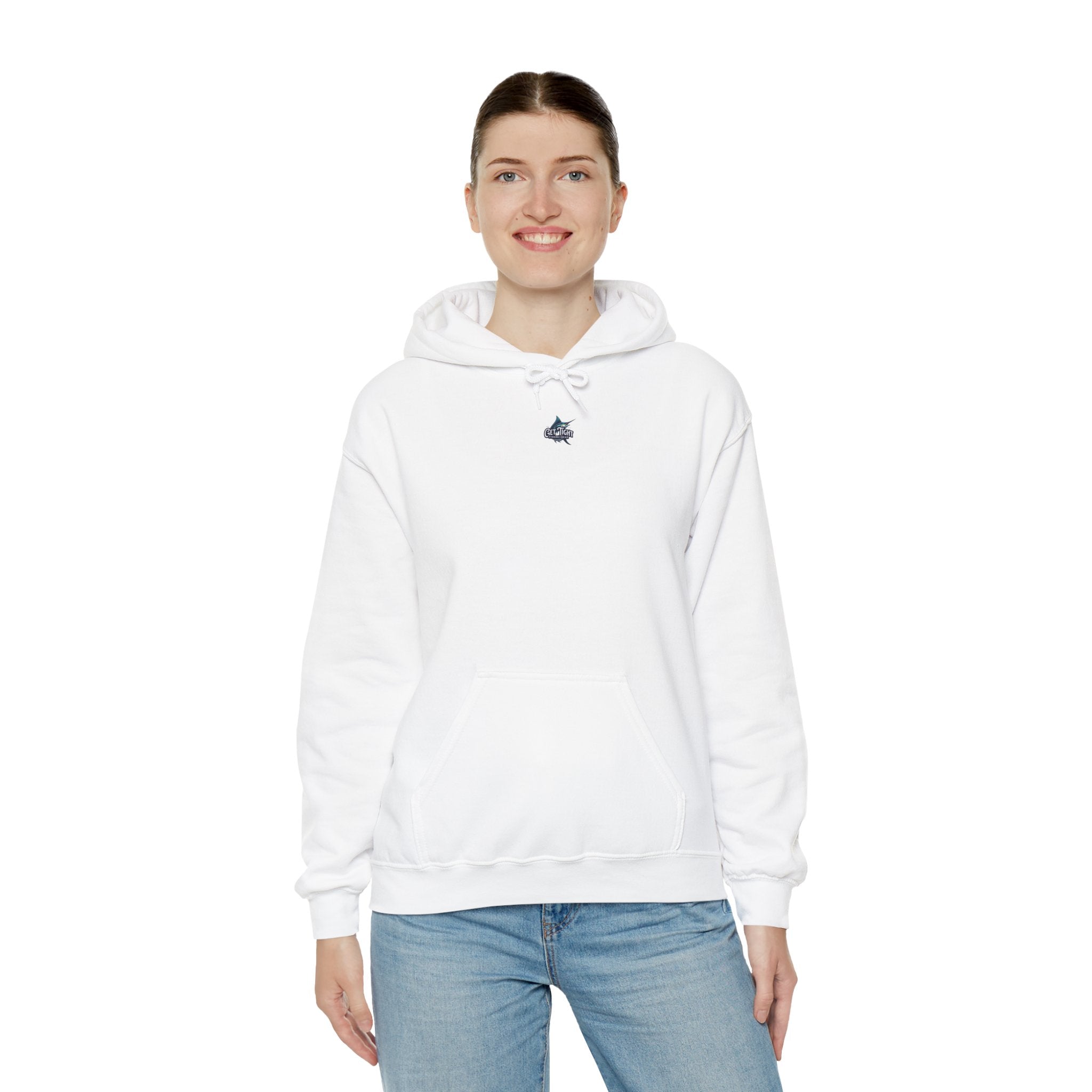Get Tight Fishing Gear Hoodie - Unisex Heavy Blend™ Sweatshirt with American Flag Design - Get Tight Gear