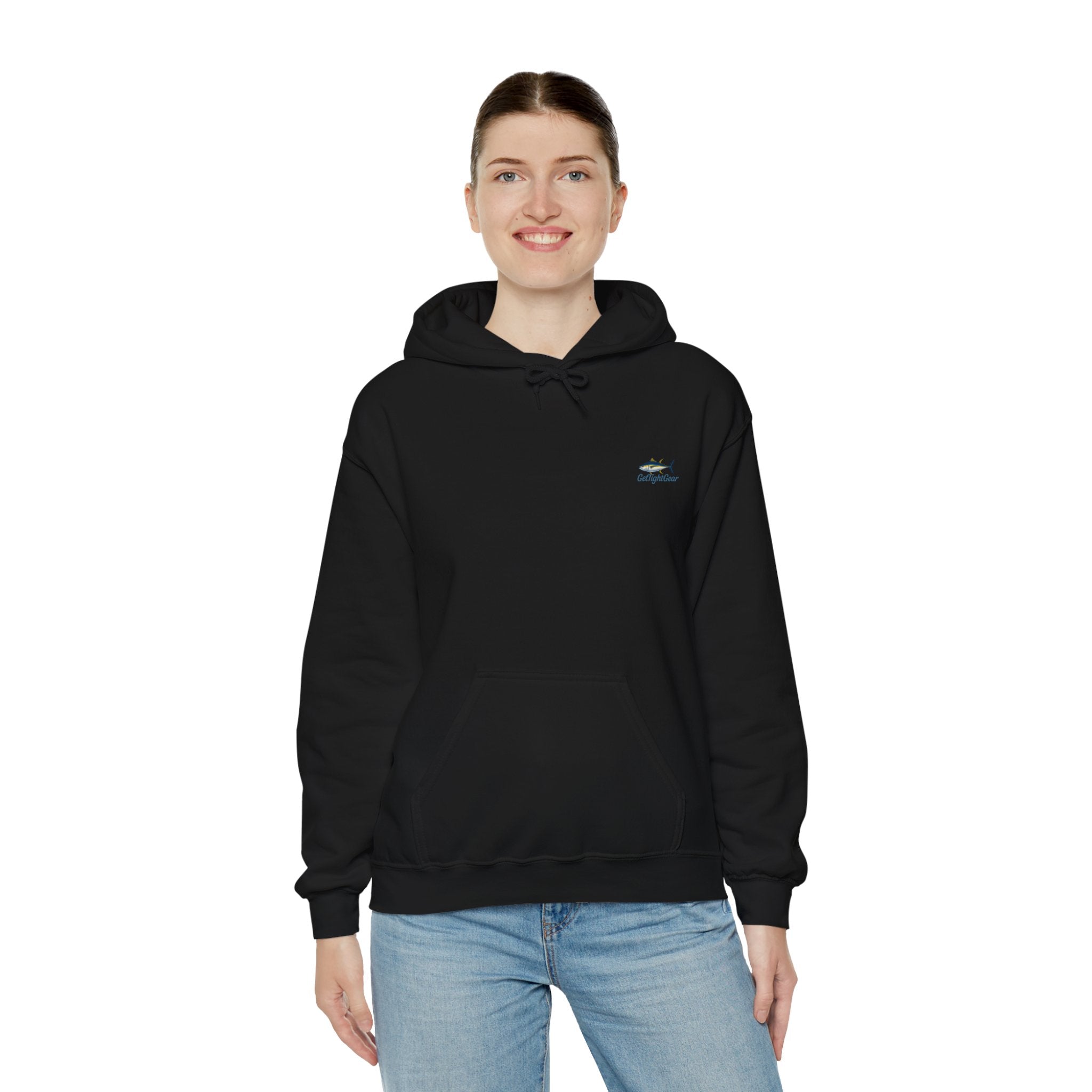 Get Tight Fishing Gear Hoodie - Unisex Heavy Blend Sweatshirt with Logo - Get Tight Gear
