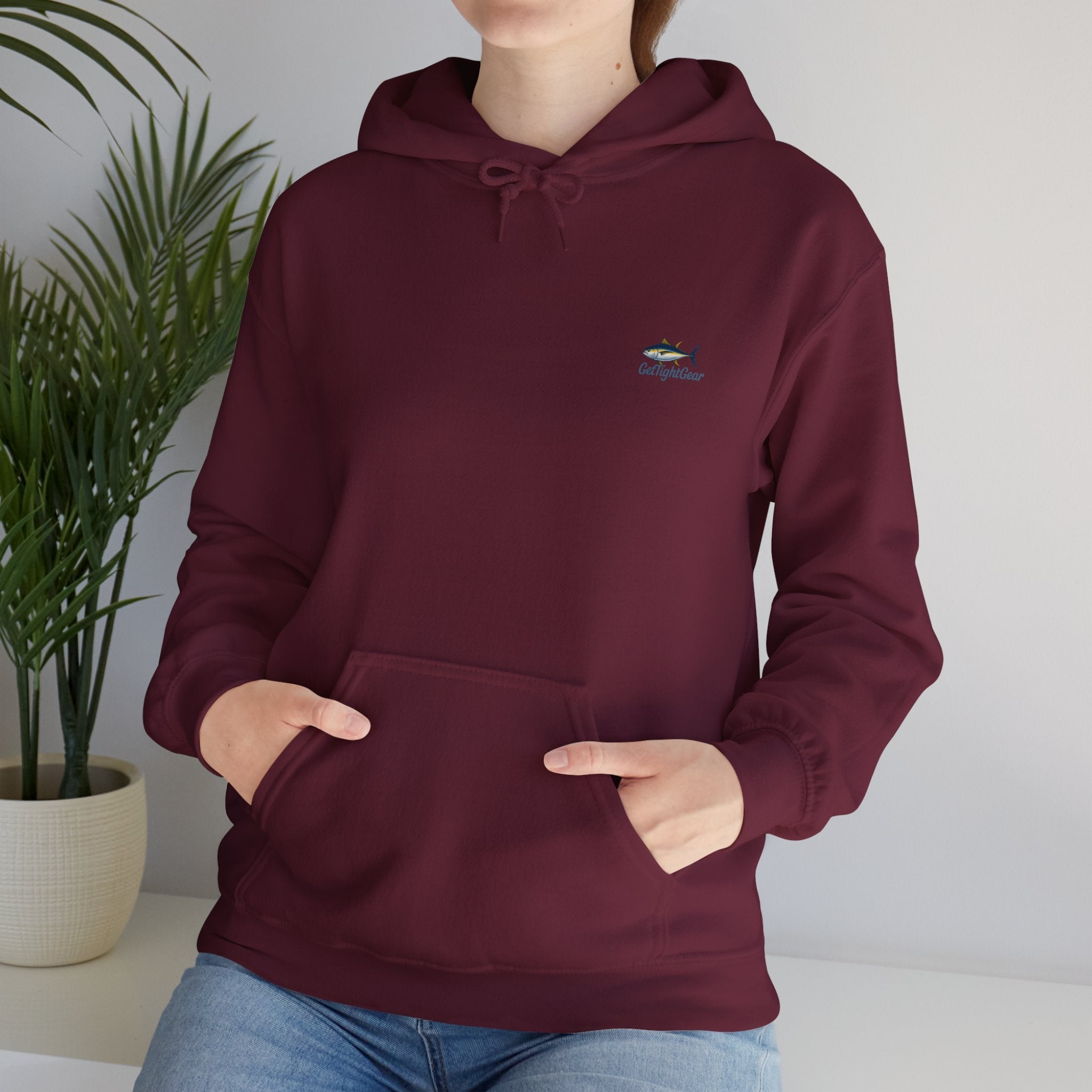 Get Tight Fishing Gear Hoodie - Unisex Heavy Blend Sweatshirt with Logo - Get Tight Gear