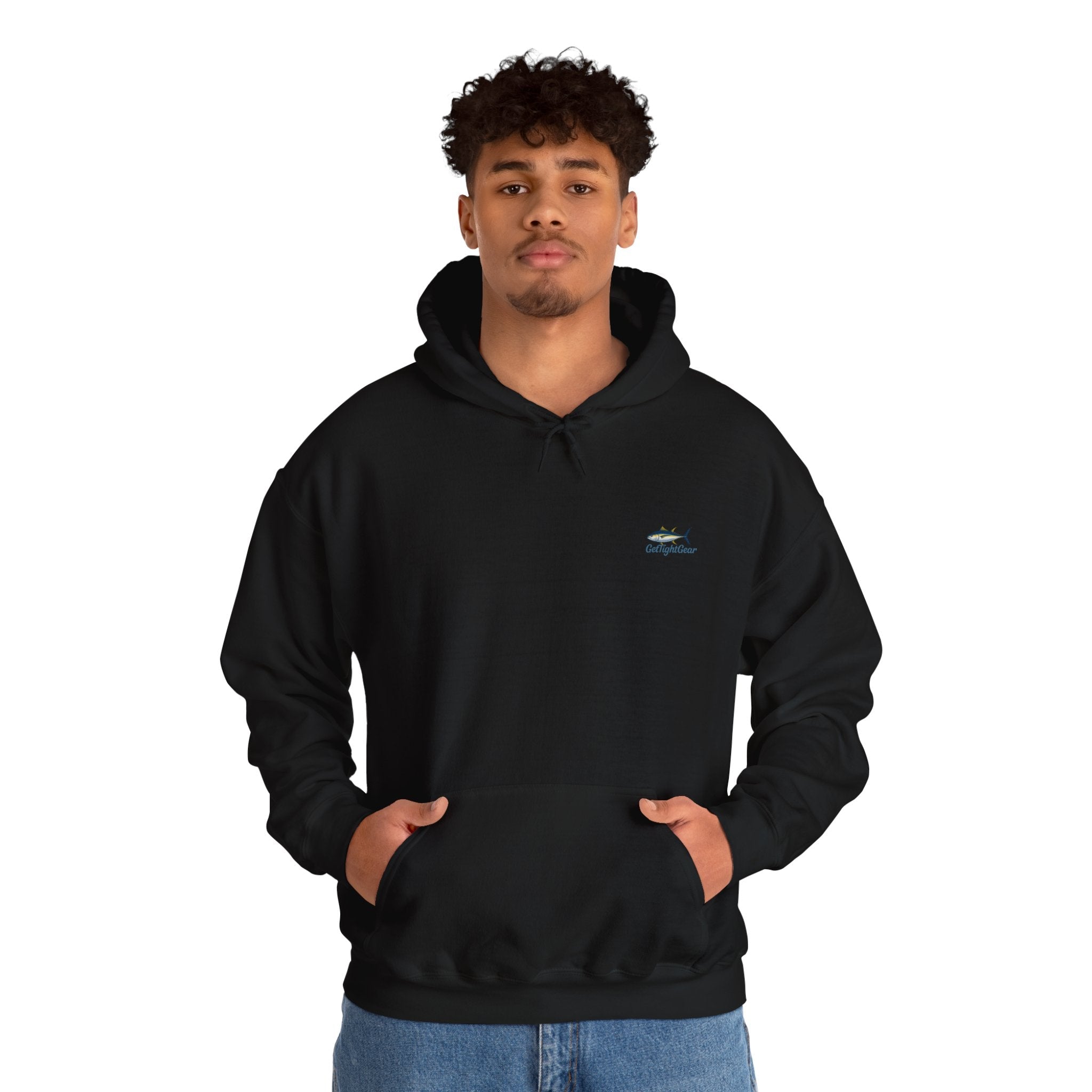 Get Tight Fishing Gear Hoodie - Unisex Heavy Blend Sweatshirt with Logo - Get Tight Gear