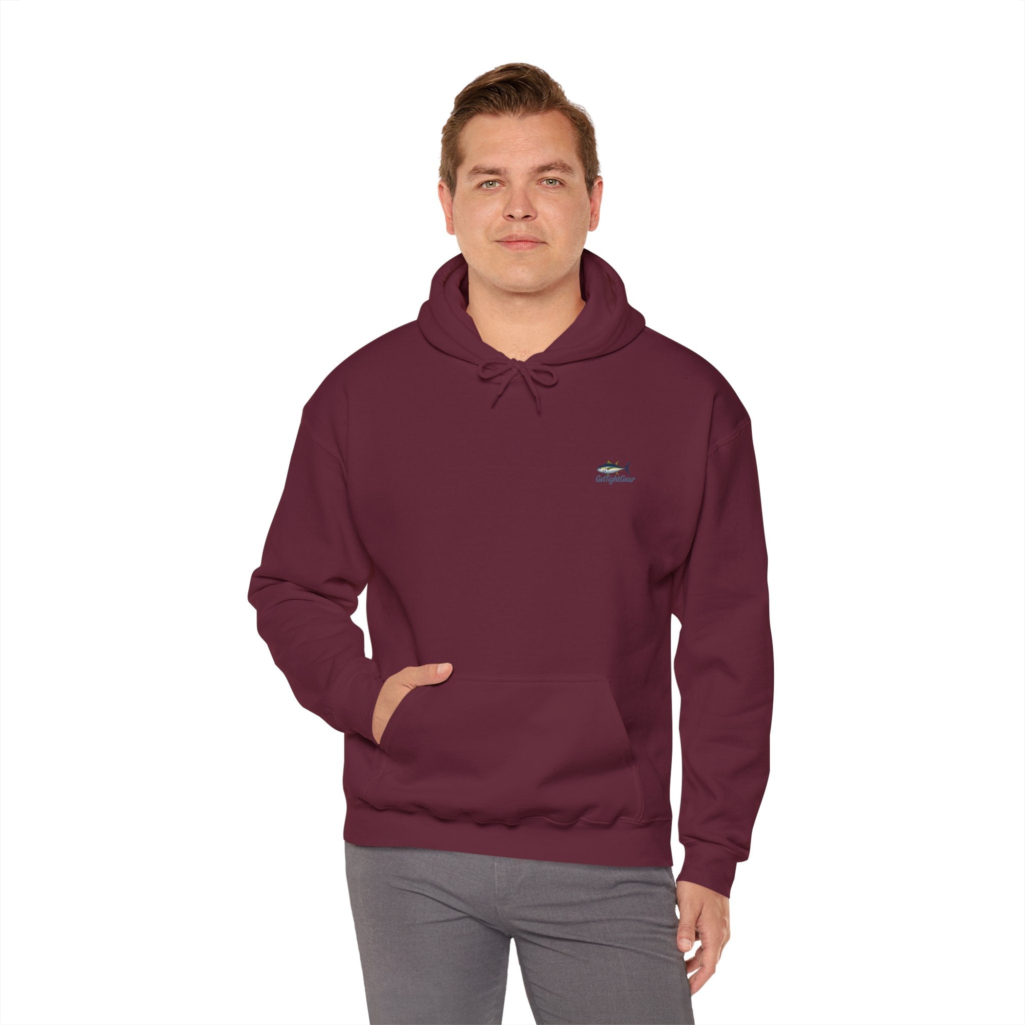 Get Tight Fishing Gear Hoodie - Unisex Heavy Blend Sweatshirt with Logo - Get Tight Gear