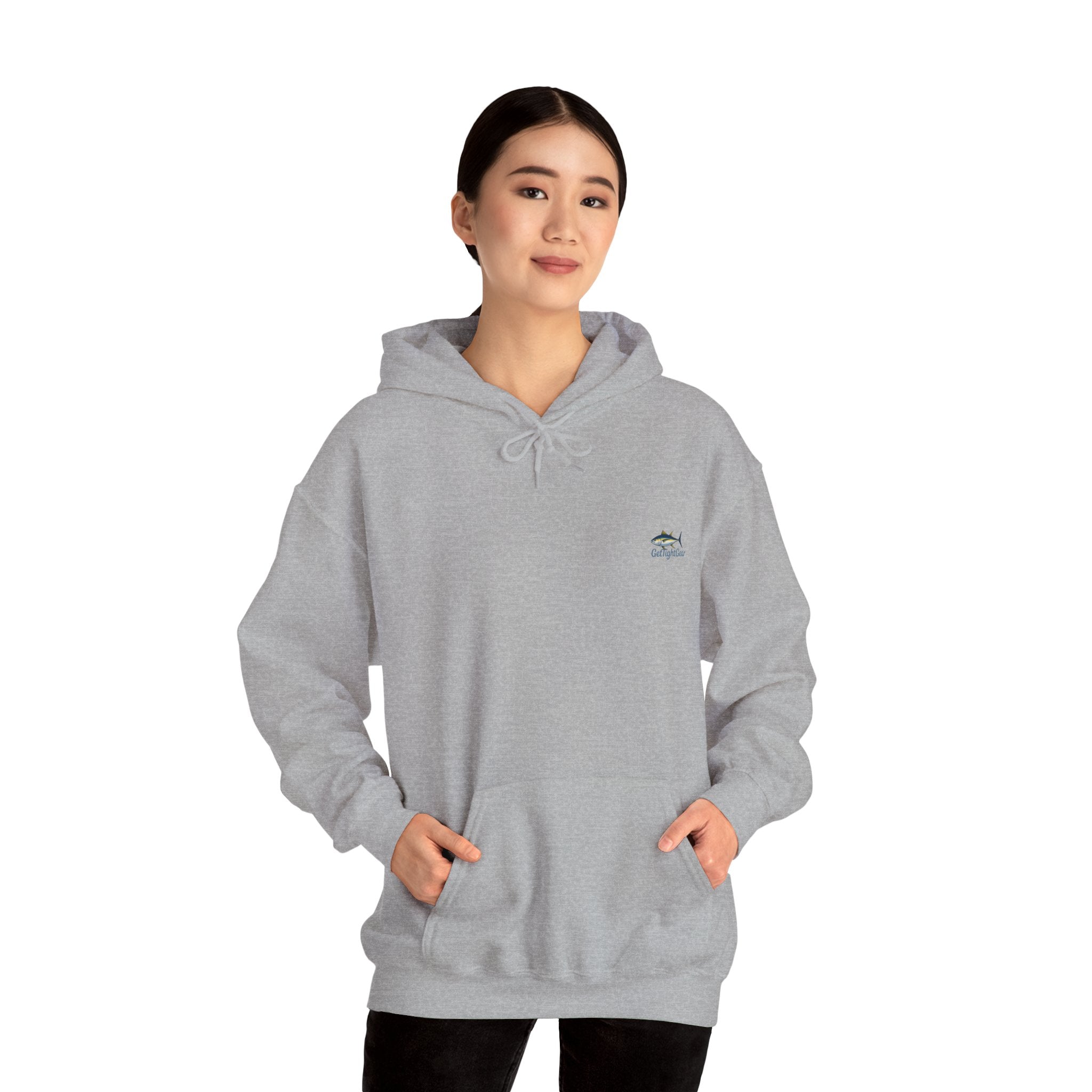 Get Tight Fishing Gear Hoodie - Unisex Heavy Blend Sweatshirt with Logo - Get Tight Gear