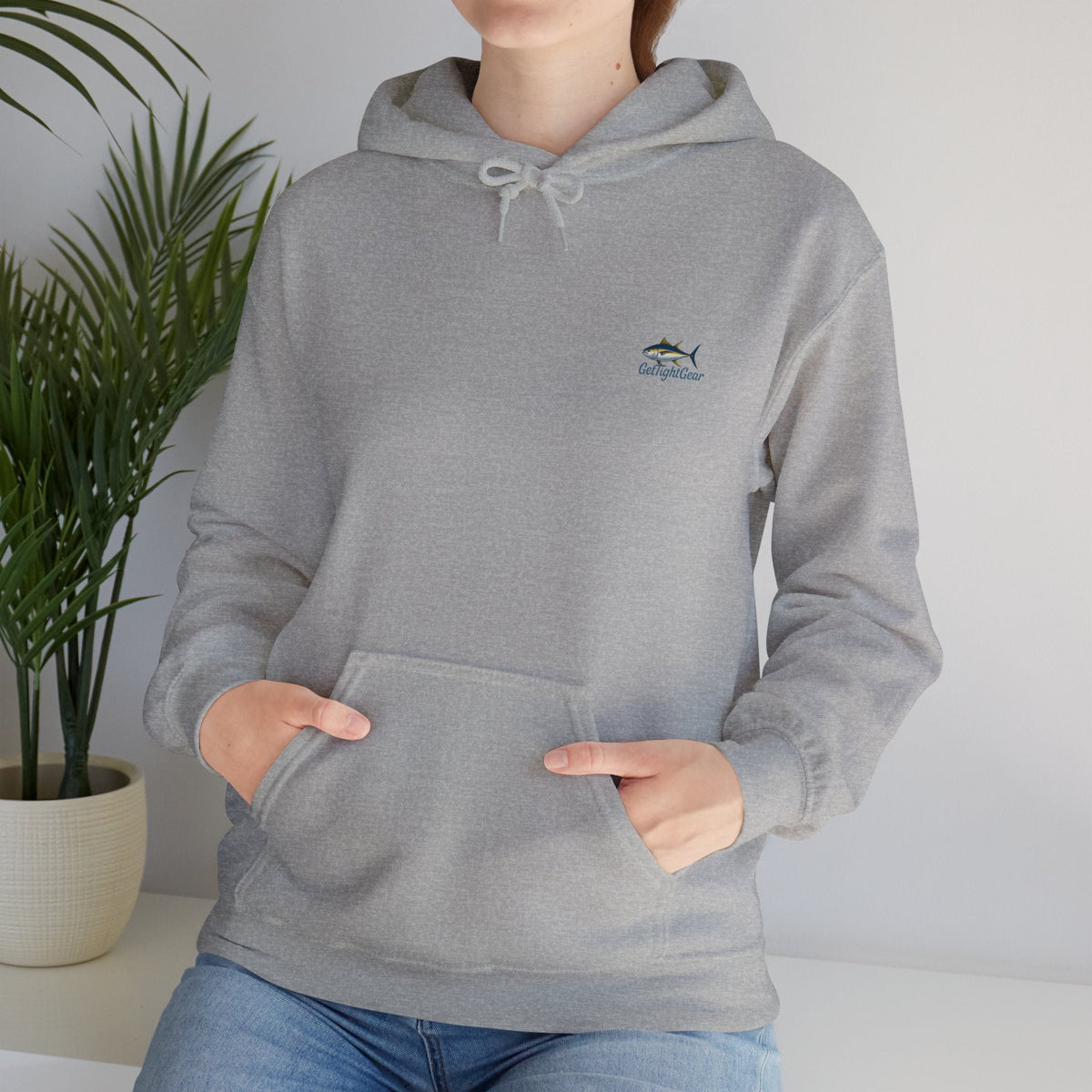 Get Tight Fishing Gear Hoodie - Unisex Heavy Blend Sweatshirt with Logo - Get Tight Gear