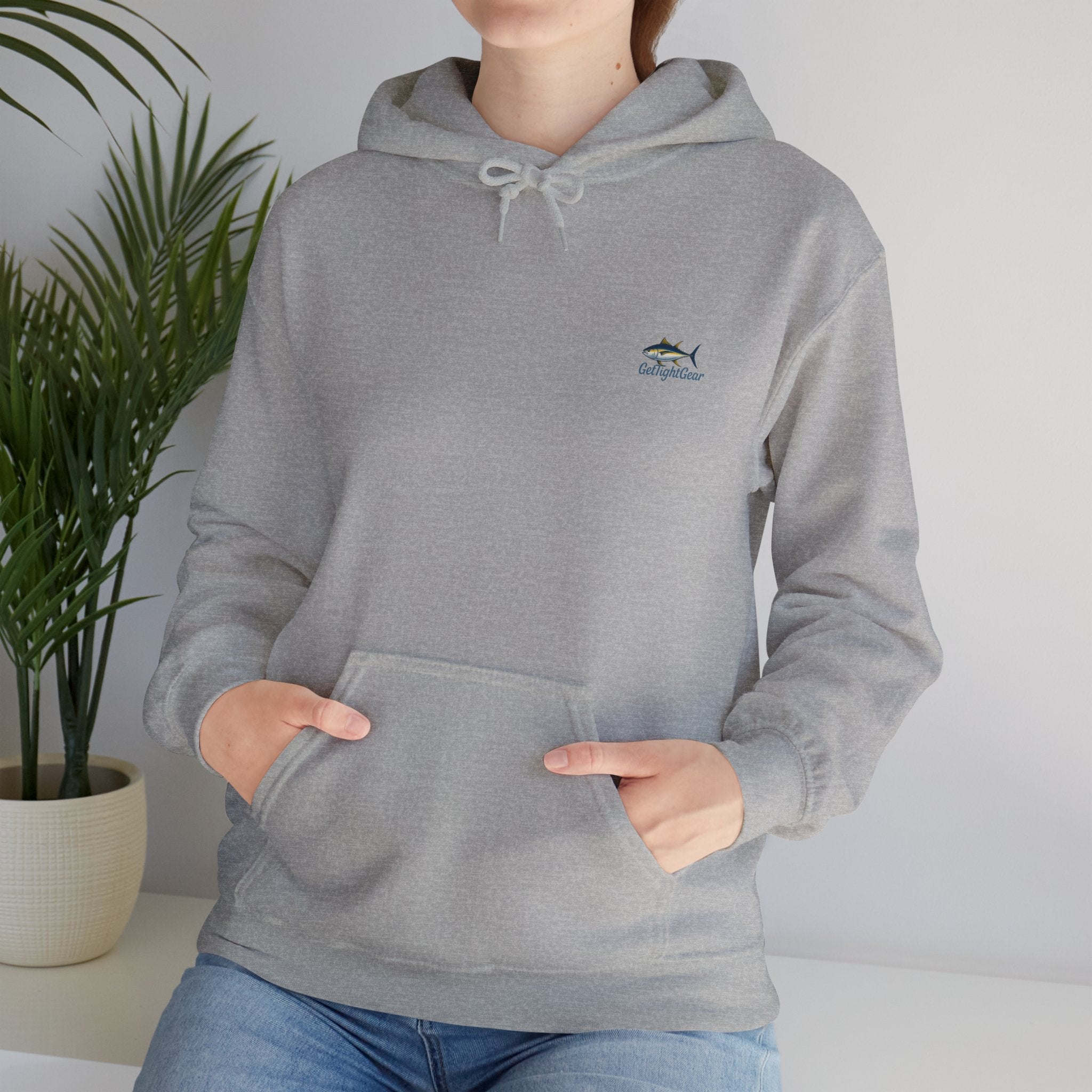 Get Tight Fishing Gear Hoodie - Unisex Heavy Blend Sweatshirt with Logo - Get Tight Gear