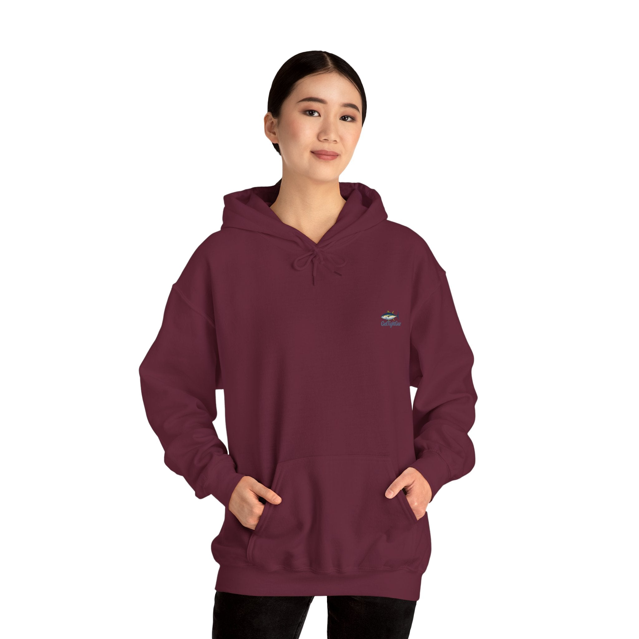 Get Tight Fishing Gear Hoodie - Unisex Heavy Blend Sweatshirt with Logo - Get Tight Gear