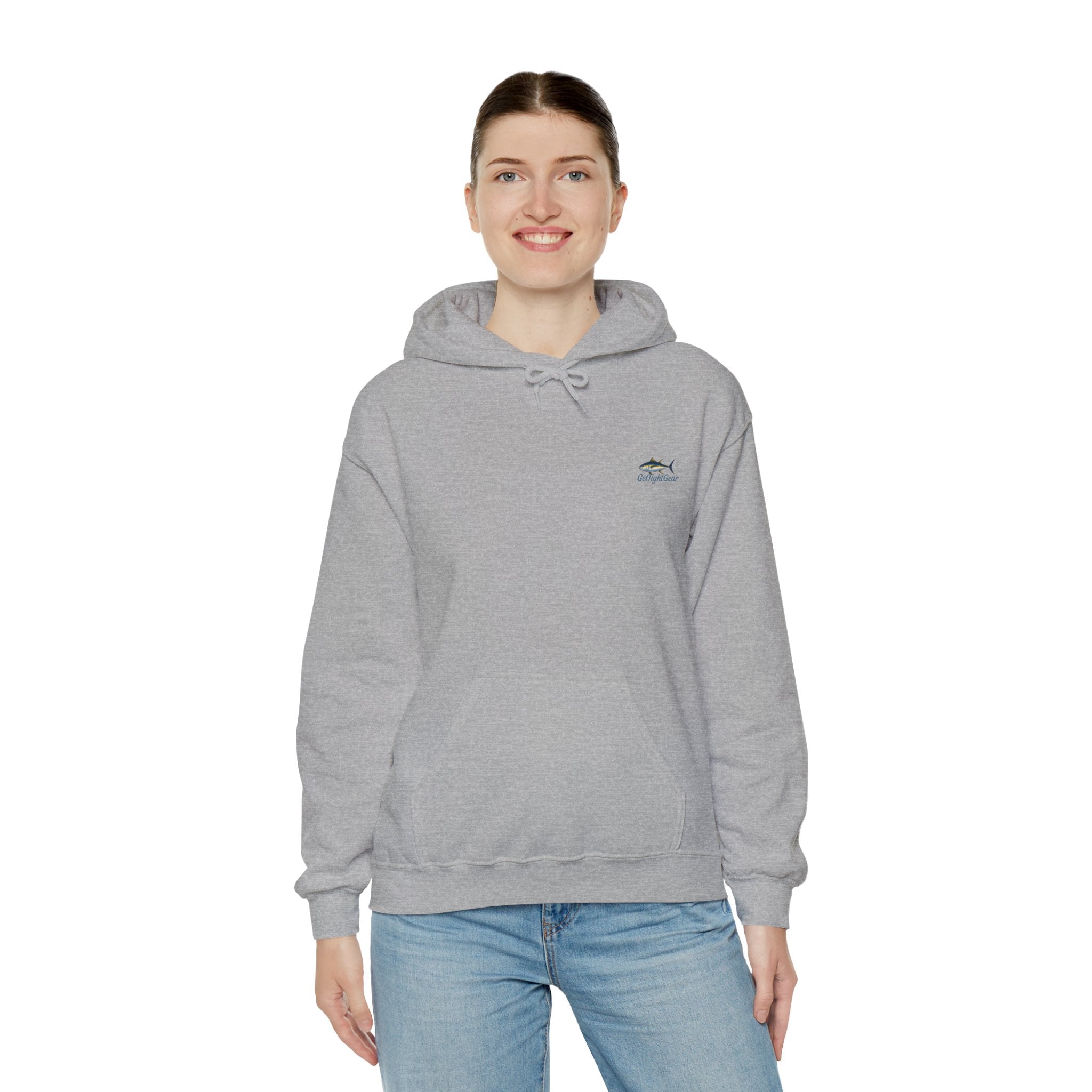 Get Tight Fishing Gear Hoodie - Unisex Heavy Blend Sweatshirt with Logo - Get Tight Gear