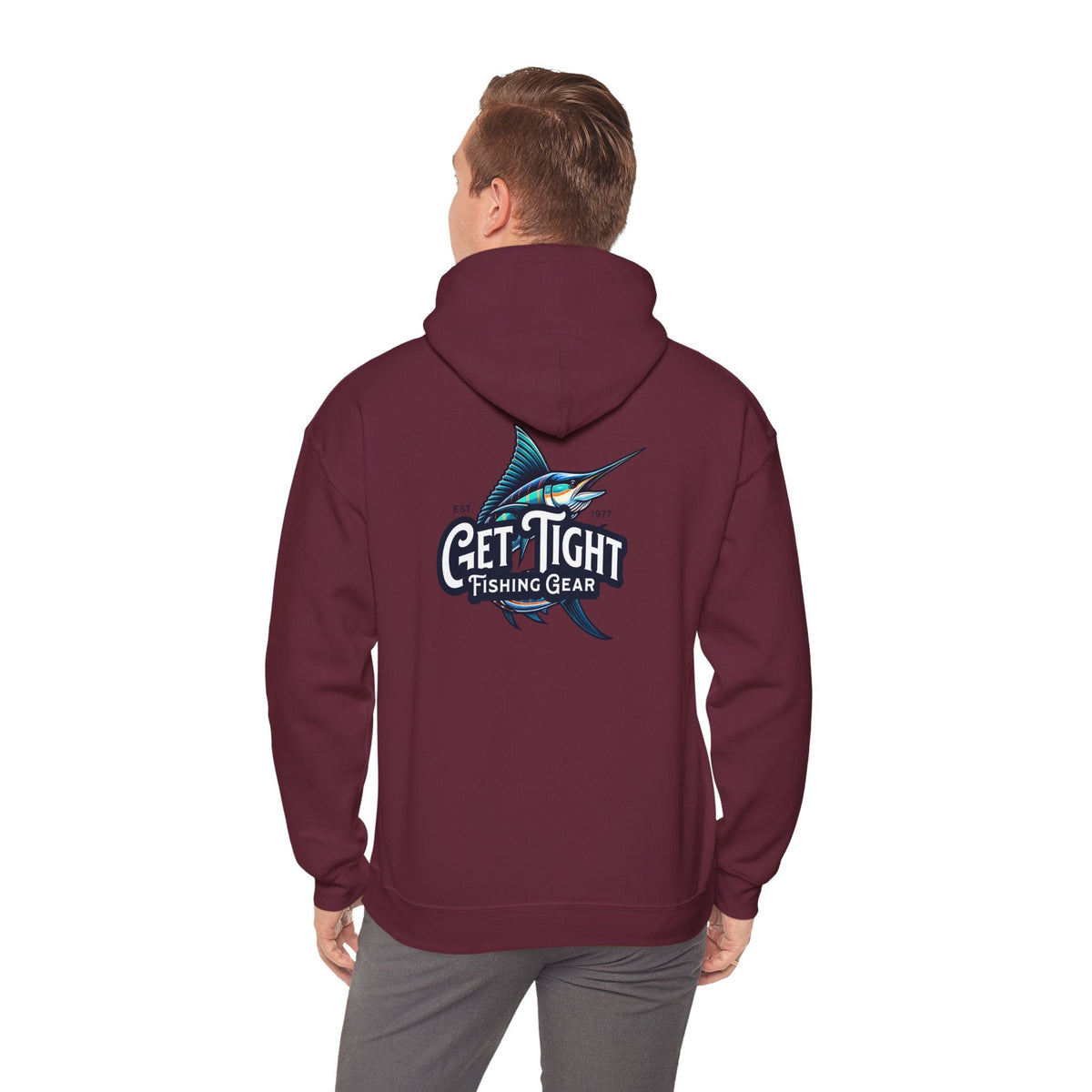 Get Tight Fishing Gear Hoodie - Unisex Heavy Blend Sweatshirt with Logo - Get Tight Gear