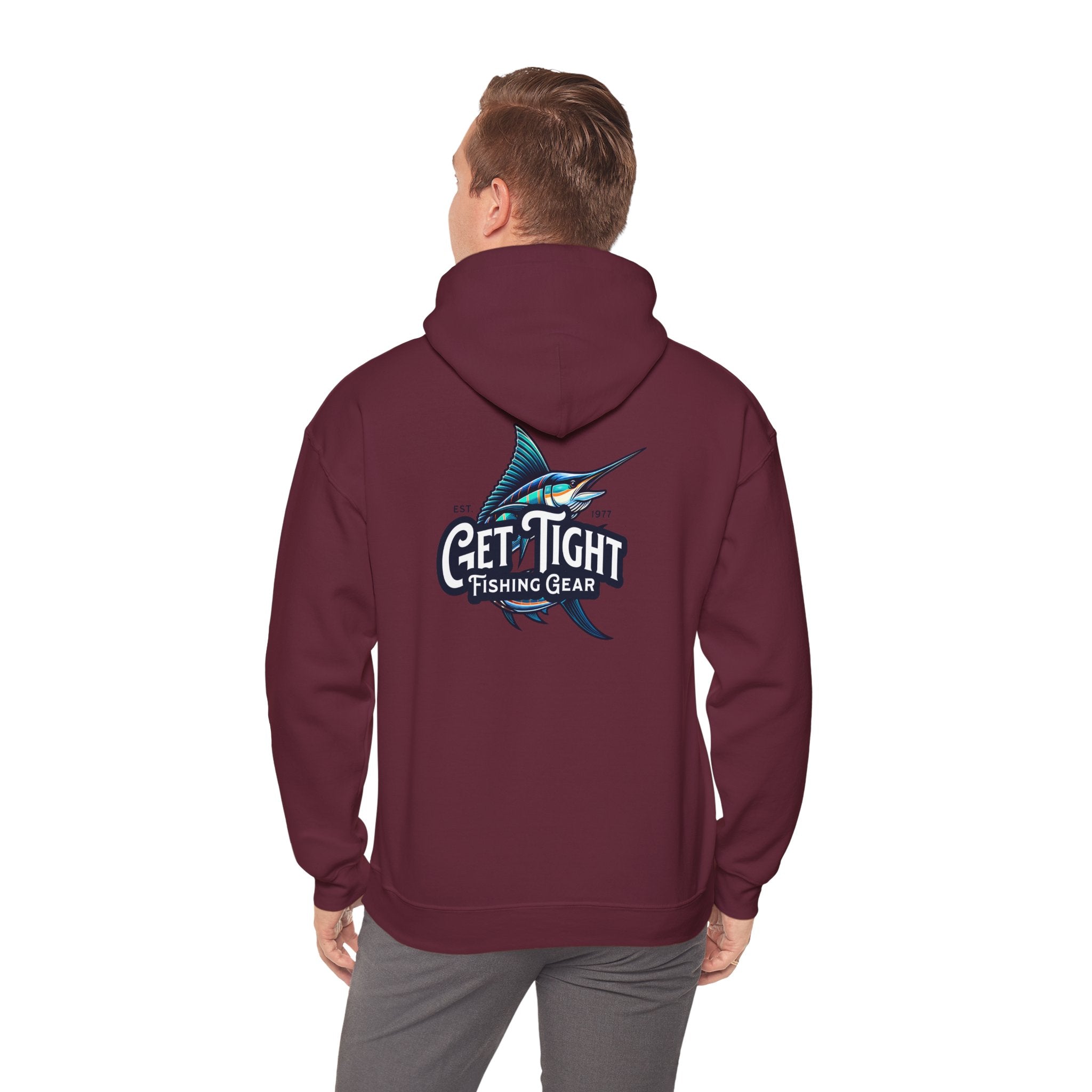 Get Tight Fishing Gear Hoodie - Unisex Heavy Blend Sweatshirt with Logo - Get Tight Gear