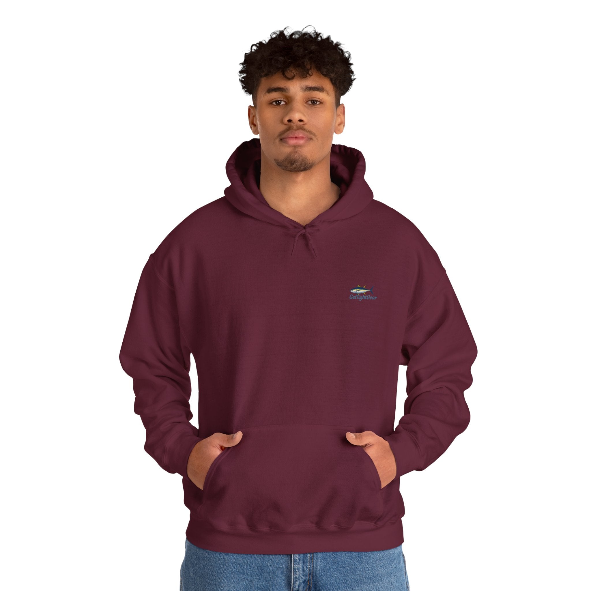 Get Tight Fishing Gear Hoodie - Unisex Heavy Blend Sweatshirt with Logo - Get Tight Gear