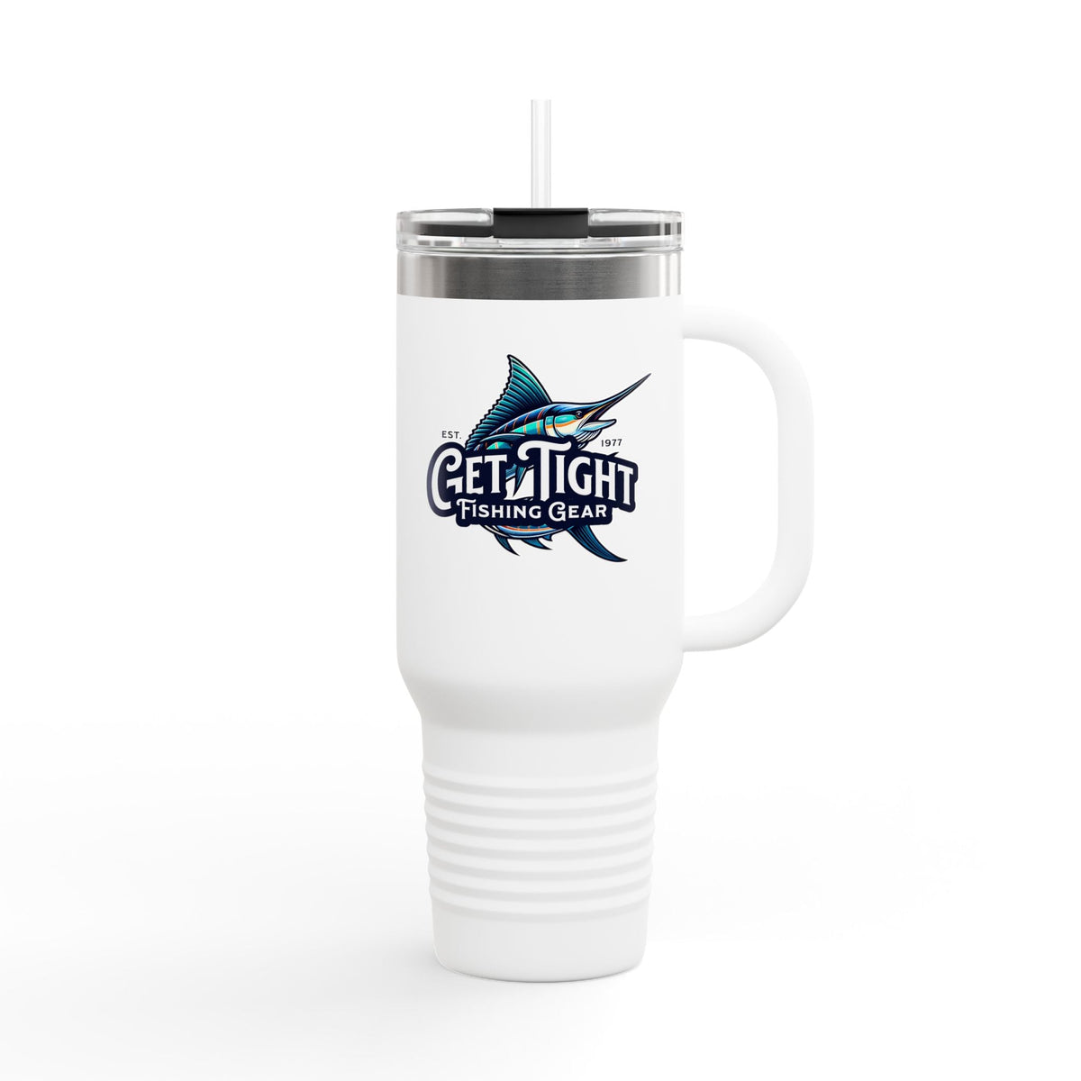 Get Tight Fishing Gear Insulated Travel Mug - 40oz with Straw - Get Tight Gear