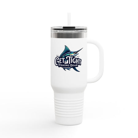 Get Tight Fishing Gear Insulated Travel Mug - 40oz with Straw - Get Tight Gear
