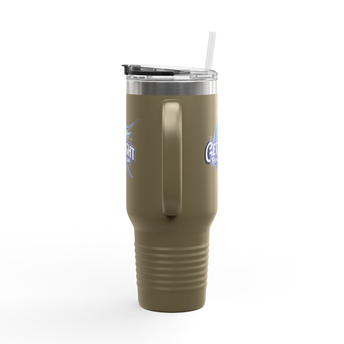 Get Tight Fishing Gear Insulated Travel Mug - 40oz with Straw - Get Tight Gear