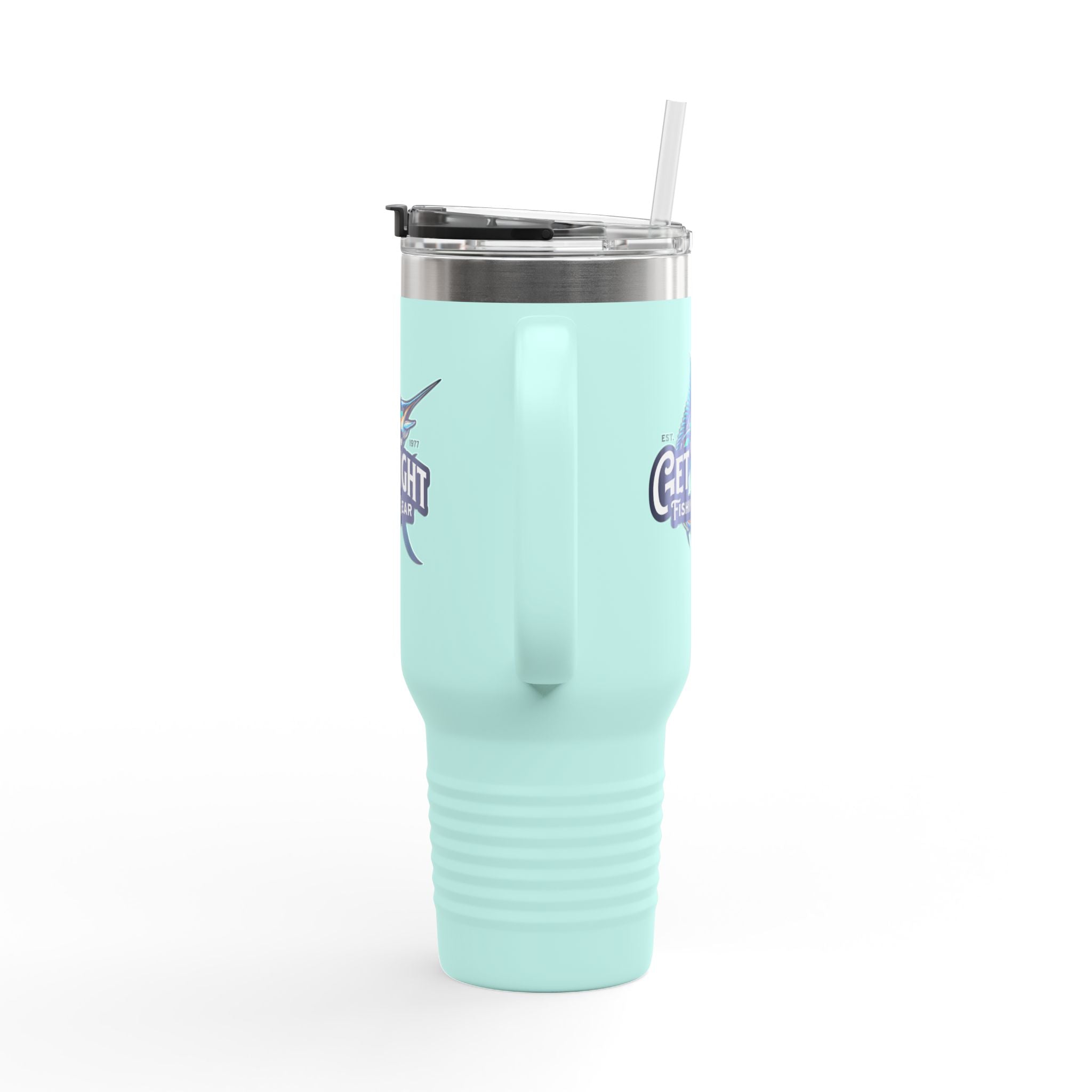 Get Tight Fishing Gear Insulated Travel Mug - 40oz with Straw - Get Tight Gear