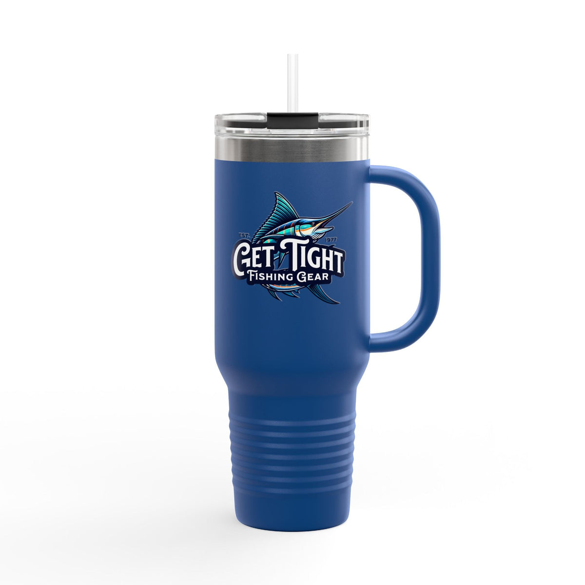 Get Tight Fishing Gear Insulated Travel Mug - 40oz with Straw - Get Tight Gear
